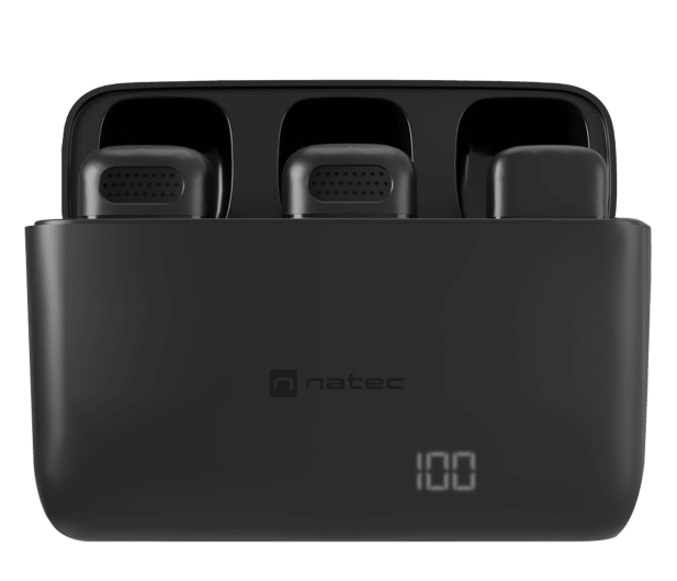 Natec Hopper mikrofon bezprzewodowy krawatowy Lightning 2szt. - 1370627 - zdjęcie 2